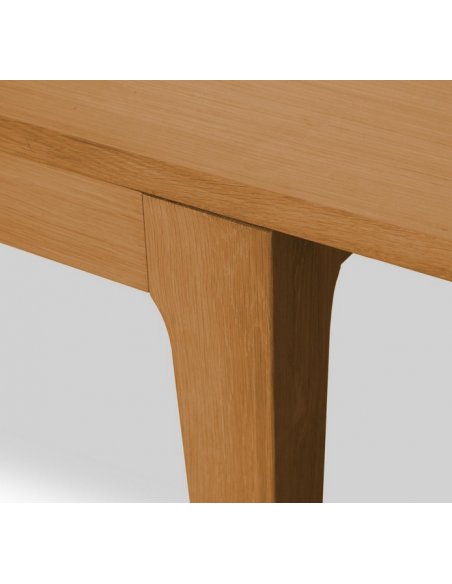 spisebord med udtræk eg olieret moderne design tillægsplader butterfly træ egetræ massiv