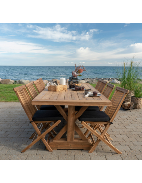 havebord teak træ moderne design