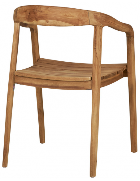 havestol armlæn træ teak teaktræ