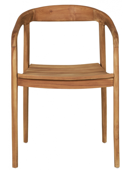 havestol armlæn træ teak teaktræ