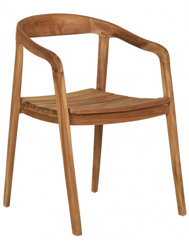 havestol armlæn træ teak teaktræ