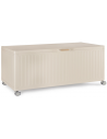 OCEAN Hyndeboks i aluminium og stål H70 x B182 x D89,4 cm - Beige