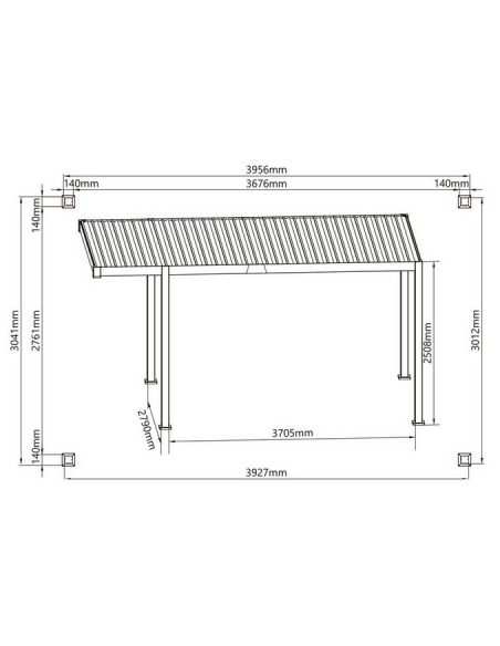 carport 1 bil garage moderne havepavillion pavillon pavillion
