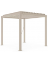 GARDA Pavillon med vipbart lameltag i aluminium 300 x 240 cm - Beige