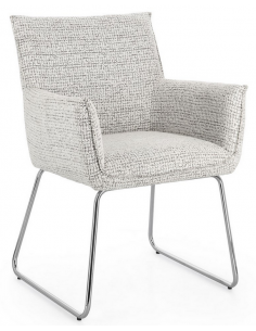 spisebordsstol med armlæn moderne design stof