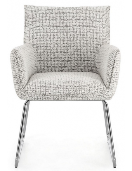 spisebordsstol med armlæn moderne design stof