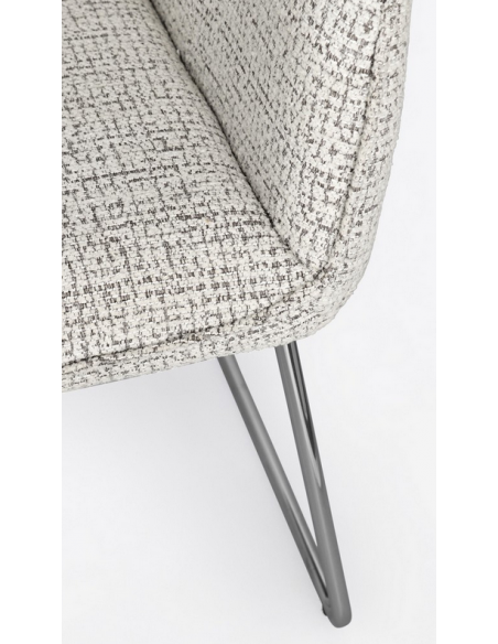 spisebordsstol med armlæn moderne design stof