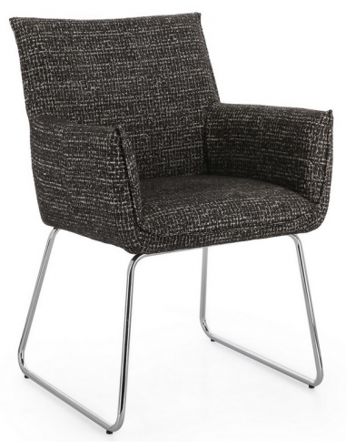 spisebordsstol med armlæn moderne design stof