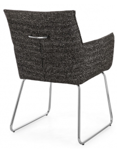 spisebordsstol med armlæn moderne design stof 2