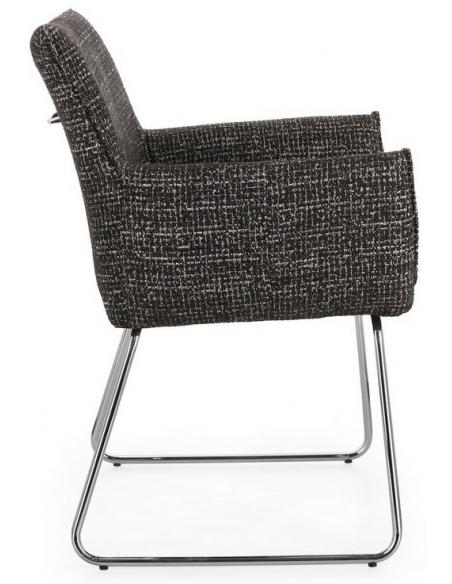 spisebordsstol med armlæn moderne design stof