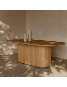 ovalt spisebord egetræ eg ovale spiseborde moderne design 2