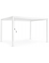 MAREA Pavillon med vipbart lameltag i aluminium 300 x 400 cm - Hvid