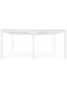 MAREA Pavillon med vipbart lameltag i aluminium 300 x 600 cm - Hvid