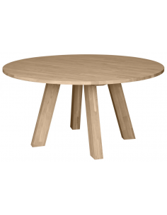 Spisebord rundt eg egetræ træ massivt moderne design 150