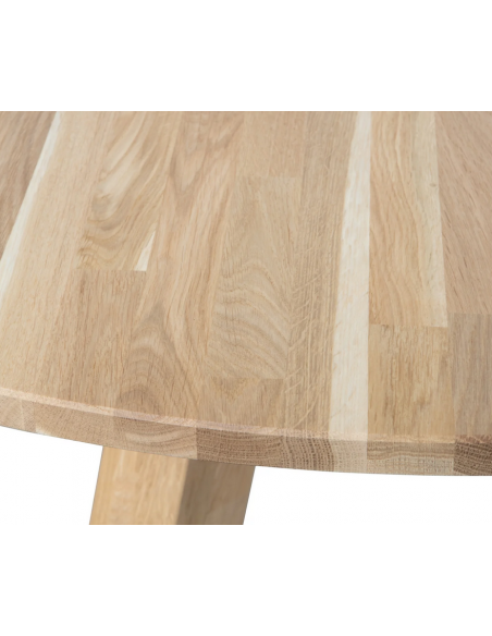 Spisebord rundt eg egetræ træ massivt moderne design 150