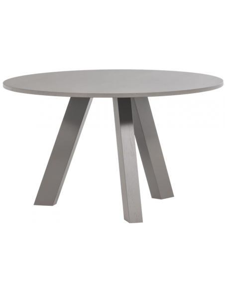 Spisebord rundt eg egetræ træ massivt rustikt design