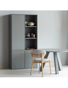 Spisebord rundt eg egetræ træ massivt rustikt design 2