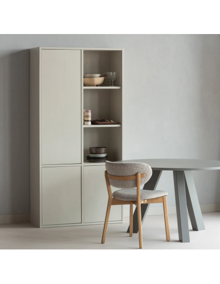 Spisebord rundt eg egetræ træ massivt rustikt design