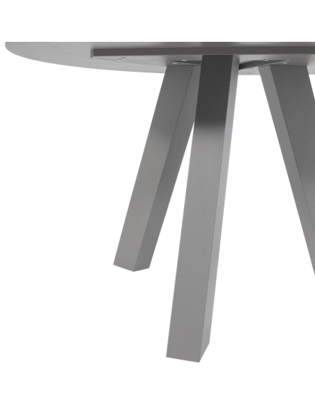 Spisebord rundt eg egetræ træ massivt rustikt design