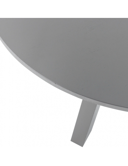 Spisebord rundt eg egetræ træ massivt rustikt design