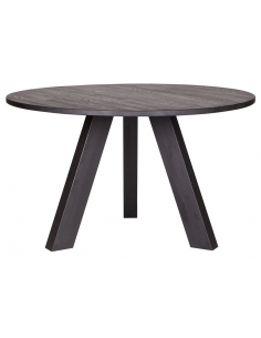 Spisebord rundt eg egetræ træ massivt rustikt design