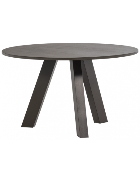 Spisebord rundt eg egetræ træ massivt rustikt design