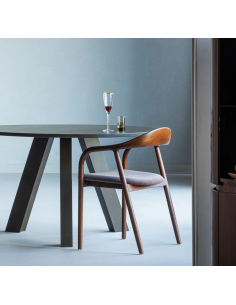 Spisebord rundt eg egetræ træ massivt rustikt design 2