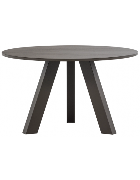 Spisebord rundt eg egetræ træ massivt rustikt design