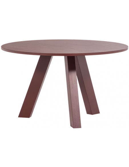 Spisebord rundt eg egetræ træ massivt rustikt design