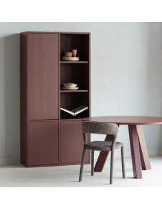 Spisebord rundt eg egetræ træ massivt rustikt design 2