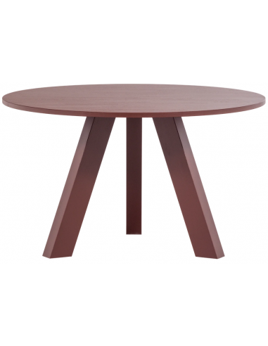 Spisebord rundt eg egetræ træ massivt rustikt design