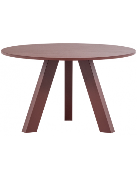 Spisebord rundt eg egetræ træ massivt rustikt design