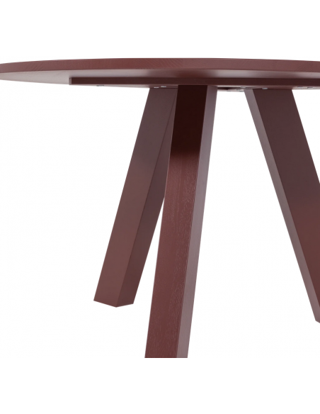 Spisebord rundt eg egetræ træ massivt rustikt design