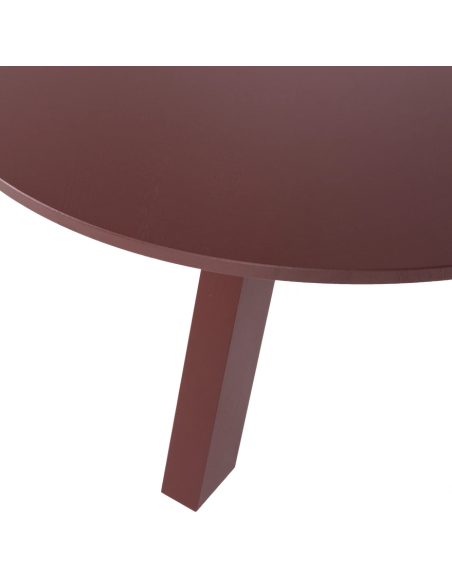 Spisebord rundt eg egetræ træ massivt rustikt design