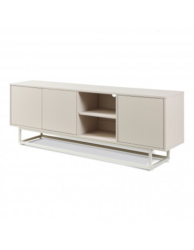 skænk træ eg sideboard opbevaring stuemøbler smal lav beige