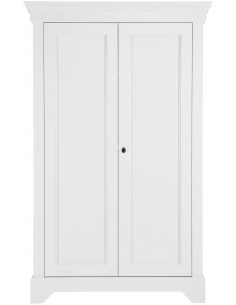 klædeskab skab garderobe garderobeskab entreskab træ rustikt design hvidt