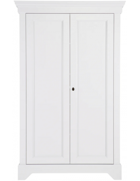 klædeskab skab garderobe garderobeskab entreskab træ rustikt design hvidt