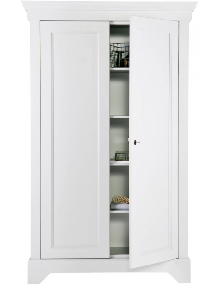 klædeskab skab garderobe garderobeskab entreskab træ rustikt design hvidt