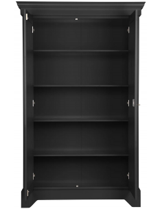 klædeskab skab garderobe garderobeskab entreskab træ rustikt design sort 2