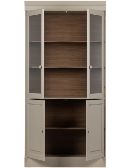 vitrine vitrineskab skab køkkenskab køkken opbevaring træ rustikt design