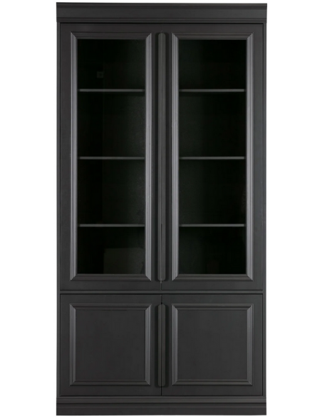 vitrine vitrineskab skab køkkenskab køkken opbevaring træ rustikt design sort