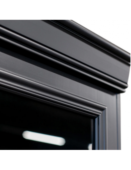 vitrine vitrineskab skab køkkenskab køkken opbevaring træ rustikt design sort