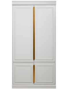 klædeskab skab garderobe garderobeskab entreskab træ rustikt design grå