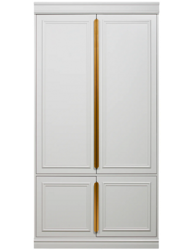 klædeskab skab garderobe garderobeskab entreskab træ rustikt design grå