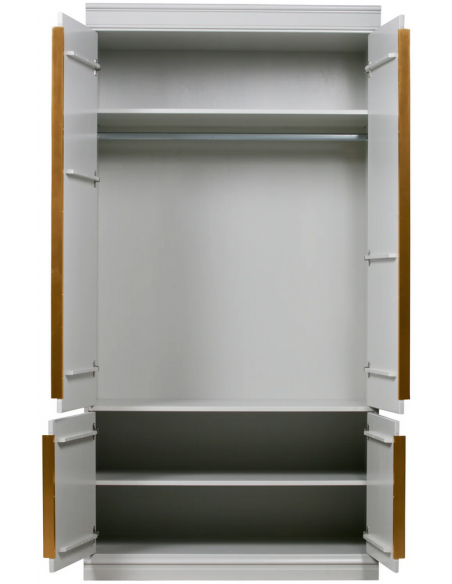 klædeskab skab garderobe garderobeskab entreskab træ rustikt design grå