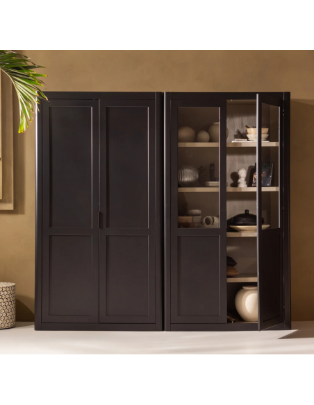 vitrine vitrineskab skab køkkenskab køkken opbevaring træ rustikt design