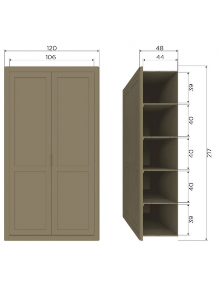 vitrine vitrineskab skab køkkenskab køkken opbevaring træ rustikt design