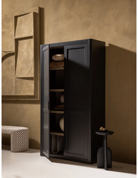 vitrine vitrineskab skab køkkenskab køkken opbevaring træ rustikt design