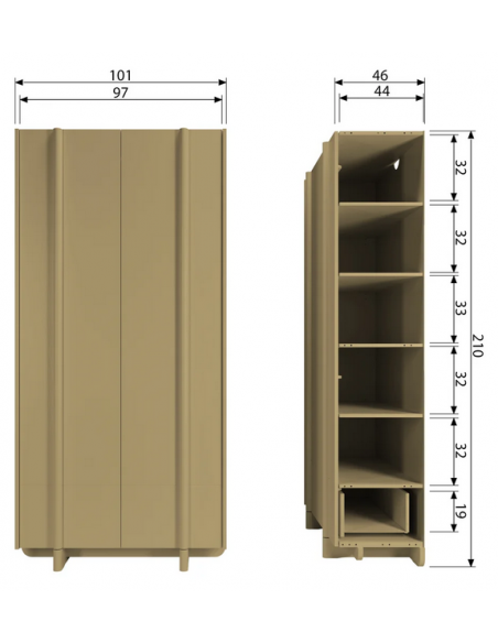 vitrine vitrineskab skab køkkenskab køkken opbevaring træ rustikt design