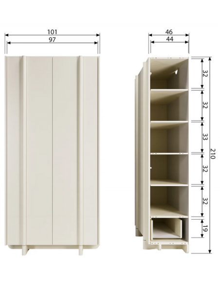 vitrine vitrineskab skab køkkenskab køkken opbevaring træ rustikt design